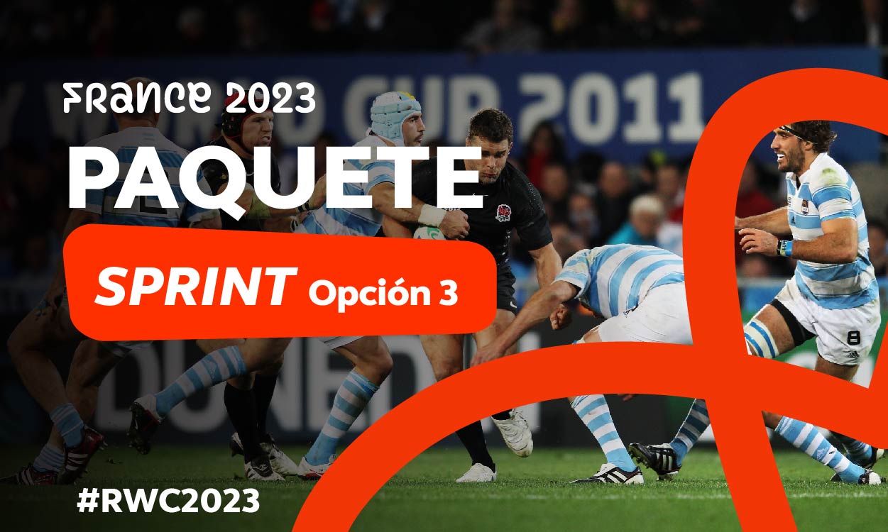 Paquete Sprint Mundial de Rugby 2023 OPCION 3 